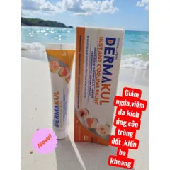 Kem bôi DerMaKul tub 15g làm mát dịu da do côn trùng,kiến ba khoang đốt,kháng khuẩn,khô da ,da kích ứng mần đỏ