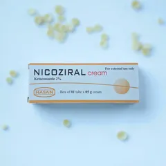 Kem bôi nấm Nicoziral Cream 5g bôi nấm da hắc lào viêm da bã nhờn, lang ben