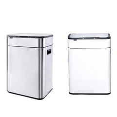 Thùng rác cảm ứng ELPHECO nắp inox 30L có thùng rác rời bên trong & khử mùi ozone