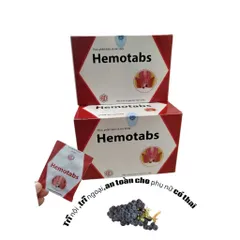 Hemotabs hộp 15gói ×5g hộ trợ nhuận tràng, giảm nguy cơ táo bón, bền thành mạch, giảm nguy cơ bị trĩ,sa búi trĩ
