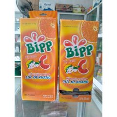 Viên ngậm vitamin C Bipp vị Cam hỗ trợ tăng cường sức đề kháng, bảo vệ thành up mạch gói/10 viên