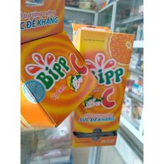 Viên ngậm vitamin C Bipp vị Cam hỗ trợ tăng cường sức đề kháng, bảo vệ thành up mạch gói/10 viên