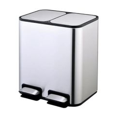 Thùng rác đạp chân đôi Elpheco ELPH7713 40L - 2 ngăn 20L + 20L
