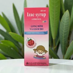 Siro ho Izac Syrup Chai 60ml – Hỗ Trợ Giảm Ho long đờm Tiêu Chất Nhầy Đường Hô Hấp