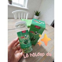 Lô Hội Aloe Vera 100% natural lọ 100 viên giúp chống oxy hoá,dưỡng ẩm cho da,giúp da mềm,sáng, mịn,hộ trợ tiêu hoá