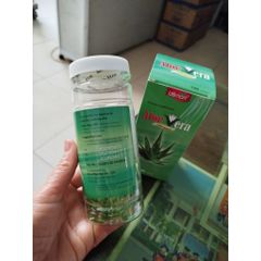 Lô Hội Aloe Vera 100% natural lọ 100 viên giúp chống oxy hoá,dưỡng ẩm cho da,giúp da mềm,sáng, mịn,hộ trợ tiêu hoá