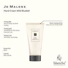 (Chai 50ml) Kem Dưỡng Da Tay Jo Malone Wild Bluebell Hand Cream Chính Hãng