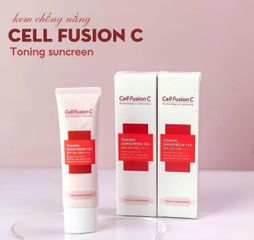 (Chaii 50ml) Kem Chống Nắng Cell Fusion C Toning Sunscreen 100 Nâng Tông - Bảo Vệ Da, Làm Sáng Mịn, Chống UVA/UVB, Dành Cho Mọi Loại Da Chính Hãng