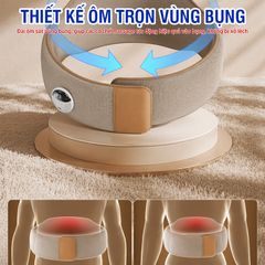 Đai Massage Bụng Rung Nóng Puli PL-518 Kết Hợp Túi Khí Thông Minh - Giảm Mỡ Bụng, Thư Giãn Tại Nhà, Pin Sạc Tiện Lợi
