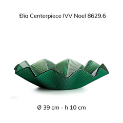 Đĩa Noel Centerpiece Red Glitter 39cm IVV