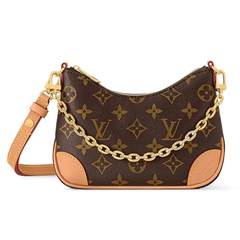 (Fullbox) Túi Xách Tay Nữ Louis Vuitton LV Nano Boulogne M25519 Màu Nâu Be Chính hang