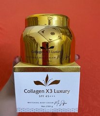 (Fullbox) Kem Dưỡng Trắng Da Collagen X3 Luxury Đông Anh Mix Saffron 250gr - Trắng Sáng, Mềm Mịn, Chống Nắng SPF 45+++ Chính hang