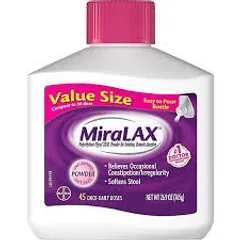 Hỗ trợ nhuận tràng, giảm táo bón MiraLAX Powder Laxative 45 liều lượng (765g)