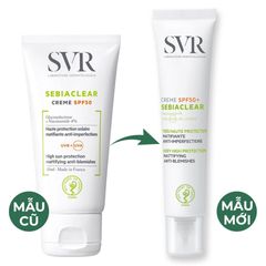 (Tuýp 40ml) Kem Chống Nắng SVR Sebiaclear SPF50 - Giảm Mụn & Chăm Sóc Da Mặt, Dành Cho Da Nhờn Nhạy Cảm Chính Hãng
