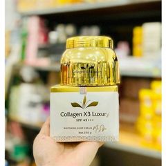 (250g) Kem Body Collagen X3 Luxury Chính Hãng - Dưỡng Da Trắng Sáng, Mềm Mịn, Hương Nước Hoa Sang Trọng