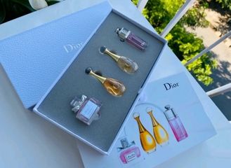 Set 4 Chai Nước Hoa Mini Dior - Gồm Miss Dior, Dior J’adore EDP, EDT, Addict - Quà Tặng Sang Trọng Hương Hoa Cỏ và Trái Cây Chính Hãng