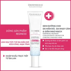 Kem Phục Hồi, Làm Dịu Da Kích Ứng, Giãn Mạch Dermedic Redness Concentrate Cream