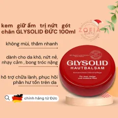 Kem nứt nẻ tay chân GLYSOLID Dành Cho Gót Chân Nứt Nẻ, Khô Ráp xuất xứ Đức