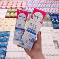 Kem Tẩy Lông Veet Silk & Fresh Nhẹ Dịu An Toàn Loại Bỏ Lông Mịn Màng Tức Thì