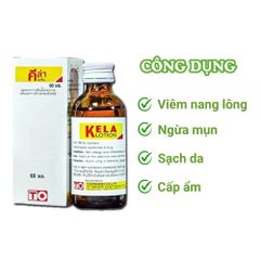 Viêm nang lông Kela Viêm Lỗ Chân Lông Giảm Viêm Lỗ Chân Lông dung tích 60ml