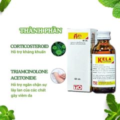 Viêm nang lông Kela Viêm Lỗ Chân Lông Giảm Viêm Lỗ Chân Lông dung tích 60ml