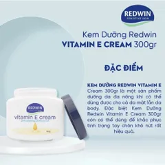 Kem dưỡng Redwin vitamin E Cream Chính Hãng 300gram