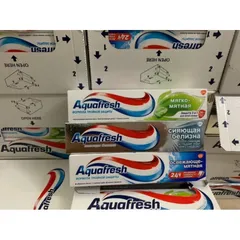 Kem Đánh Răng Aquafresh của Nga giúp Đánh Bay Mảng Bám Dưỡng Nướu Chắc Khỏe Hơi Thở Thơm Mát