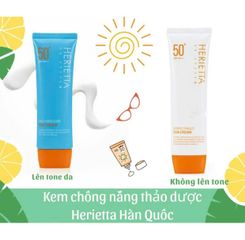 Kem chống nắng hàng ngày nâng tông và cung cấp độ ẩm cho da  herietta daily moisture sun cream 70g