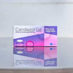 Viên Đặt Phụ Khoa Candazol Gé Vaginal Mycose 1 Ovule - Giảm Nấm Ngứa viêm nhiểm vùng kín