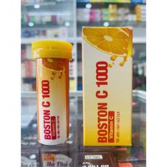 Boston C 1000 - 10 viên sủi - bổ sung vitamin C, tăng cường sức đề kháng, giảm mệt mỏi