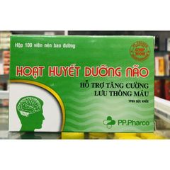 Hoạt huyết dưỡng não - 100 viên - hỗ trợ tăng cường lưu thông máu