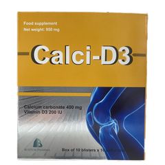 Calci-D3 - 100 viên - hỗ trợ tăng cường phát triển xương, răng; giảm nguy cơ loãng xương ở người cao tuổi