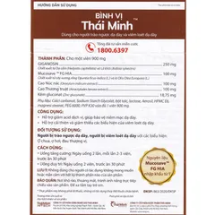 Bình Vị Thái Minh - dùng cho người trào ngược dạ dày và loét dạ dày