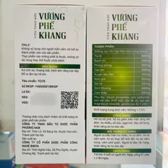Viên thảo mộc Vương Phế Khang (XUYÊNN TÂMM LIÊN) - 30 viên - hỗ trợ bổ phế, giảm ho, tiêu đờm, sổ mũi, ngạt mũi, đau họng