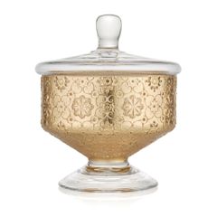 Hũ kẹo IVV Arabesque Gold Leaf 20cm