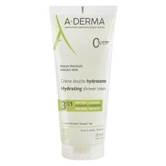 Gel tắm gội dịu nhẹ A-Derma Essential Hydrating Shower Cream 200ml không xà phòng giúp làm sạch, ẩm mượt và bảo vệ da