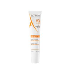 Kem chống nắng không nhờn rít cho da nhạy cảm, da hỗn hợp A-Derma Protect Invisible Fluid 40ml kháng nước, thấm nhanh