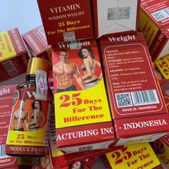 (25 Days) Viên Uống Tăng Cân Wisdom Weight Từ Indonesia - Hỗ Trợ Tăng Cường Cảm Giác Ăn Ngon và Cải Thiện Giấc Ngủ, Hỗ Trợ Sức Khỏe Tự Nhiên Chính Hãng