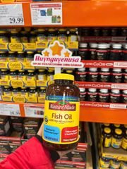 dầu cá fish oil 300 viên 1200 mg chứa  omega 3 hàm lượng 360 mg từ mỹ, bổ mắt và tim mạch