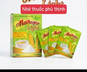 Đường bắp maisugar light, hộp 50 gói, hàng mới date mới