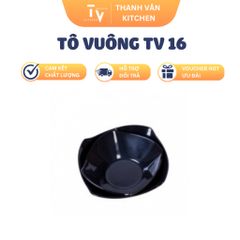 Tô Vuông TV 16 - Đồ Gia Dụng Nhà Bếp Chính Hãng, Kích Thước 13.5 x 13.5 x 4.3 cm, Chất Lượng Đảm Bảo, Quà Tặng Từ Shop Thanh Vân Kitchen (TV1086)