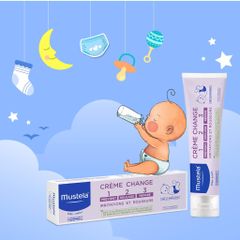 Kem Chống Hăm Tã Mustela - Kem Dưỡng Da Vitamin Barrier Cream 50ml Cho Trẻ Sơ Sinh, Ngăn Ngừa Và Phục Hồi Da Nhạy Cảm