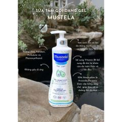 Gel Tắm Gội Mustela Cho Da Thường 500ml - Sữa Tắm Gội Dịu Nhẹ, Dưỡng Ẩm Tự Nhiên, Cho Trẻ Sơ Sinh