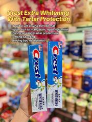 Kem đánh răng Crest Extra Whitening 153g thơm mát