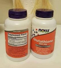 Viên uống Glutathione NOW 500mg 60 viên – bổ sung dinh dưỡng 652153