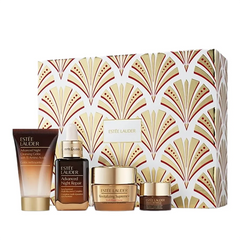 (Cao cấp) Set Dưỡng Da Estée Lauder The Lift + Glow Routine Advanced Night Repair Serum Skincare Holiday 4 Món Chính hãng
