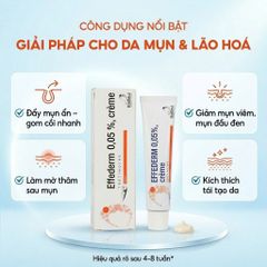 Kem Dưỡng Effederm 0.05 Bailleul Pháp Hỗ Trợ Tái Tạo, Làm Mịn Và Cải Thiện Cấu Trúc Da (30g)
