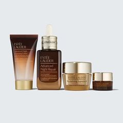 (4 Món) Set Dưỡng Da Estée Lauder Nightly Renewal Cleanse + Repair + Glow Chính Hãng