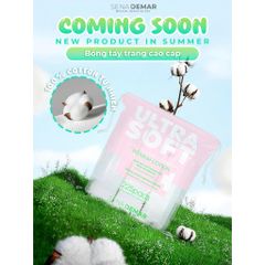 Bông tẩy trang 100% cotton tự nhiên mịn SENADEMAR 225 miếng/túi