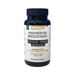 Magie Bisglycinate 1500mg thuần chay Nat&Form Pháp 90 viên
